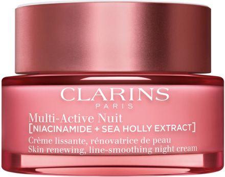 Clarins Multi-Active Nuit Skin Renewing, Line-Smoothing Night Cream for Dry Skin - 50 ml