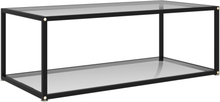 vidaXL 322897 Coffee Table Transparent 100x50x35 cm Tempered Glass