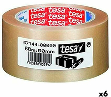 Självhäftande band TESA Förpackning Extra stark Transparent PVC 50 mm x 66 m