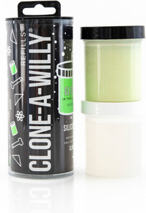 Clone-A-Willy - Refill Glow in the Dark Green Silicone