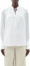 White Joseph Cobden Blouse Poplin Blouses skjorter