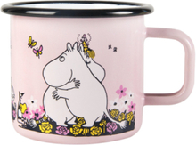 Moomin Enamel Mug 37Cl Hug Home Tableware Cups & Mugs Coffee Cups Pink Moomin