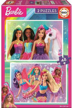 Set 2 pussel Barbie Girl 48 Delar 28 x 20 cm