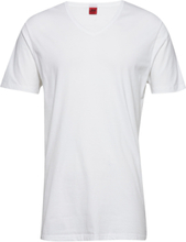 Basic V-Neck Tee T-shirts Short-sleeved Hvit JBS*Betinget Tilbud