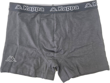 Kappa Herren Boxershorts Baumwoll-Unterwäsche mit Logo-Patch Baumwoll-Stretch 711168 A2G Grau