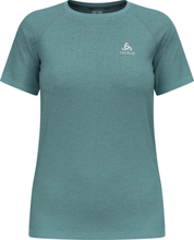 Odlo Odlo Women's T-shirt Crew Neck S/S Essential Seamless Aqua Haze Melange Kortärmade träningströjor S