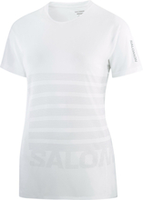Salomon Salomon Women's Sense Aero Graphic Tee White Kortermede treningstrøyer S