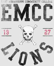 East Mississippi Community College Lions Men's T-Shirt - Grey - S