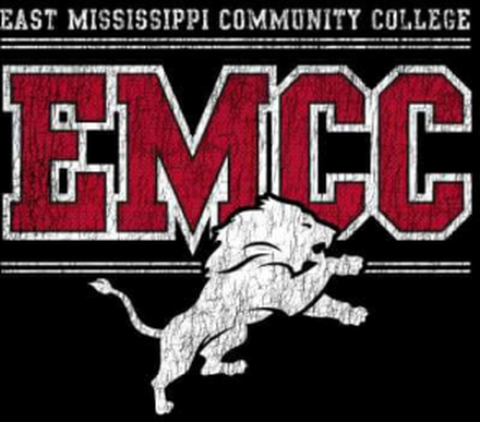East Mississippi Community College Distressed Lion Sweatshirt - Black - XXL