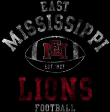 East Mississippi Community College Lions Football Distressed Sweatshirt - Black - S