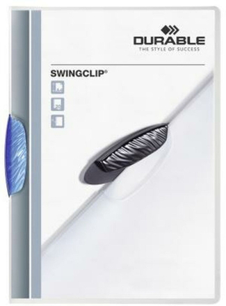 Dokumenthållare Durable Swingclip Blå Transparent A4