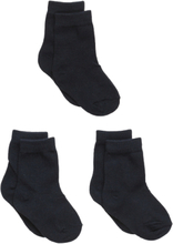 3-Pack Cotton Socks Sokker Strømper Blue Melton