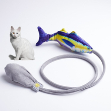 Creative Funny Cat Toy Simulation Fish Cat Toy Interactive Plysch Airbag Toy (Sea Fish)