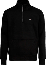 Tommy Hilfiger Organic 1/4 Zip Sweatshirt Black