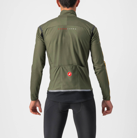 Castelli Unlimited Perfetto Ros 2 Jacket - XXL - Military Green/Goldenrod