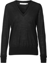 Nora V-Neck Pullover Tops Knitwear Jumpers Black InWear