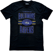 NEW ERA NFL Baltimore Ravens Herren Baumwoll-Shirt trendiges Kurzarm-Shirt 12720106 Schwarz