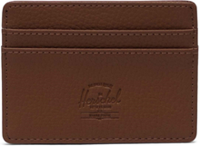 Herschel Charlie Cardholder Vegan Leather Saddle Brown