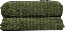 Maja Fleece Plaid Home Textiles Cushions & Blankets Blankets & Throws Grønn Sagaform*Betinget Tilbud