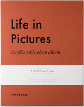 "Photo Album - Life In Pictures Orange Home Decoration Photo Albums Orange PRINTWORKS"