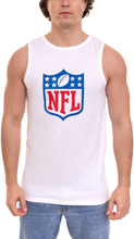 Fanatics NFL Logo Herren Tank-Top ärmelloses Sport-Shirt mit Rundhalsausschnitt 1566MWHT1ADNFL Weiß