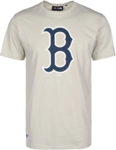 NEW ERA MLB Boston Red Sox Seasonal Team Logo Herren Baumwoll-Shirt trendiges Kurzarm-Shirt 12590908 Beige