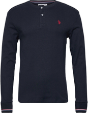 Uspa Granddad Cosimo Men Tops T-shirts Long-sleeved Black U.S. Polo Assn.