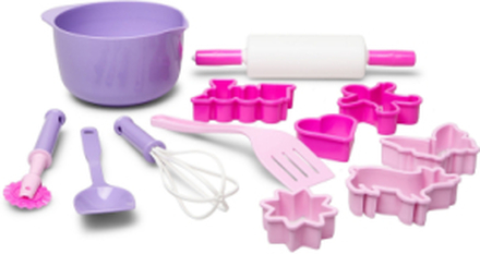 My Little P. Baking Set In Net 12 Pcs Toys Toy Kitchen & Accessories Toy Kitchen Accessories Rosa Dantoy*Betinget Tilbud