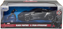 Marvel Avengers Black Panther 1:24 Toys Playsets & Action Figures Action Figures Svart Jada Toys*Betinget Tilbud