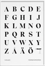 Alphabet #1 - Upper-Case Home Decoration Posters & Frames Posters Black & White Multi/patterned Olle Eksell