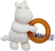Moomin, Teether Toy With Natural Rubber Ring Toys Baby Toys Teething Toys Hvit Rätt Start*Betinget Tilbud