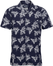 Tropical Short Sleeve Shirt Tops Shirts Short-sleeved Blue Sebago