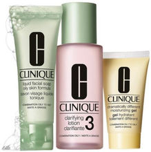 Clinique 3-Step Creates Great Skin Type 3 3' Combination Oily Skin Type Facial Soap 50Ml/Clarifying Lotion 3 100Ml/Moisturizing Gel 30Ml