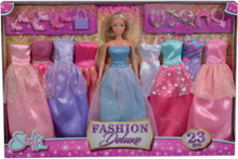 Steffi Love Mode Deluxe Lekesett Toys Dolls & Accessories Dolls Multi/mønstret Simba Toys*Betinget Tilbud