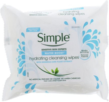 Simple Facial Cleansing Wipes Water Boost 25'