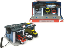 Swedish Rescue Center Toys Toy Cars & Vehicles Vehicle Garages Multi/patterned Dickie Toys