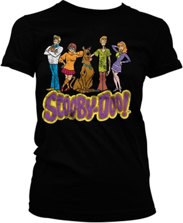 Team Scooby Doo Distressed Girly Tee, T-Shirt