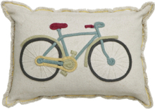 Floor Cushion Bike Home Kids Decor Cushions Beige Lorena Canals*Betinget Tilbud