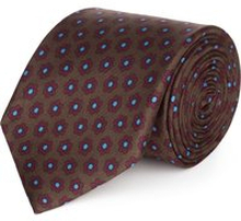 Cravatta su misura, Lanieri, Made In Italy Seta Marrone, Quattro Stagioni | Lanieri