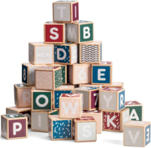 Bokstavsklossar, Senses 36 St Toys Building Sets & Blocks Building Blocks Multi/patterned Micki Leksaker