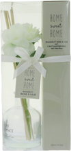 HOME sweet HOME Raumduft Rose & Lilie mit 6 Rattanstäbchen inklusive Deko-Rose in schöner Geschenkverpackung 100 ml