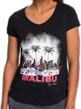 KangaROOS Damen Baumwoll-Shirt T-Shirt mit großem Aufdruck Auto-Shirt 20789732 Schwarz