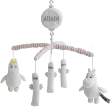 Moomin, Musical Mobile, Grey/Pink Baby & Maternity Baby Sleep Mobile Clouds Multi/mønstret Rätt Start*Betinget Tilbud