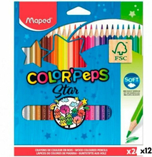 Färgpennor Maped Color' Peps Star Multicolour 24 Delar