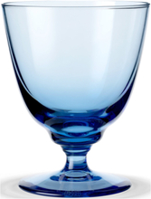 Flow Glas På Fod 35 Cl Home Tableware Glass Drinking Glass Blå Holmegaard*Betinget Tilbud