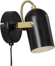 Lotus / Wall Home Lighting Lamps Wall Lamps Svart Nordlux*Betinget Tilbud