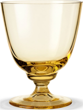 Flow Glas På Fod35 Cl Home Tableware Glass Drinking Glass Gul Holmegaard*Betinget Tilbud