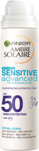 Garnier - Ambre Solaire - Sensitive Adv. Sun Protection Mist Face 75ml - SPF 50