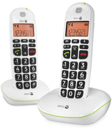 Doro PhoneEasy 100w Duo trådløs hjemmetelefon med lydforsterking