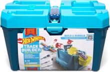 Track Builder Unlimited Stunt Crash Box Toys Toy Cars & Vehicles Toy Cars Blue Hot Wheels